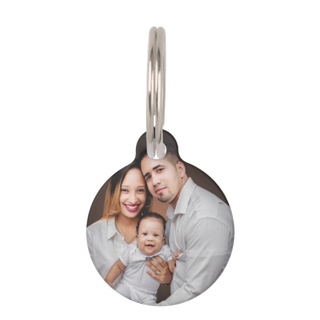 Personalized Family Photo Create Your Own Pet Tag (Front)