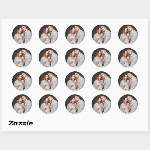 Personalized Family Photo Custom Classic Round Sticker