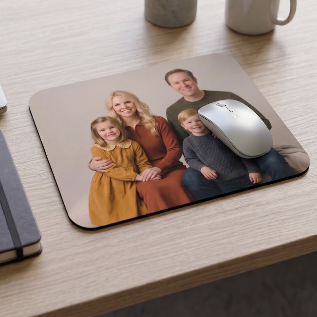 Personalized Family Photo Custom Mousepad (Personalize your daily desk space.)
