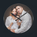 Personalized Family Photo Custom   Round Clock<br><div class="desc">Personalized Family Photo Custom Round Clock</div>