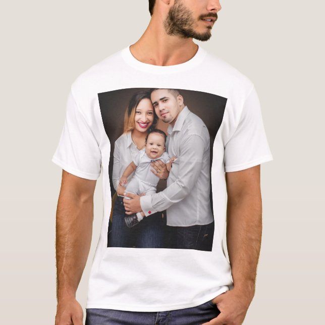 Personalized Family Photo Custom T-Shirt (Front)
