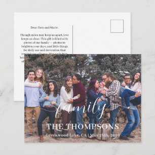 Personalized Family Photo Favours Keepsake Gifts Invitation Postcard