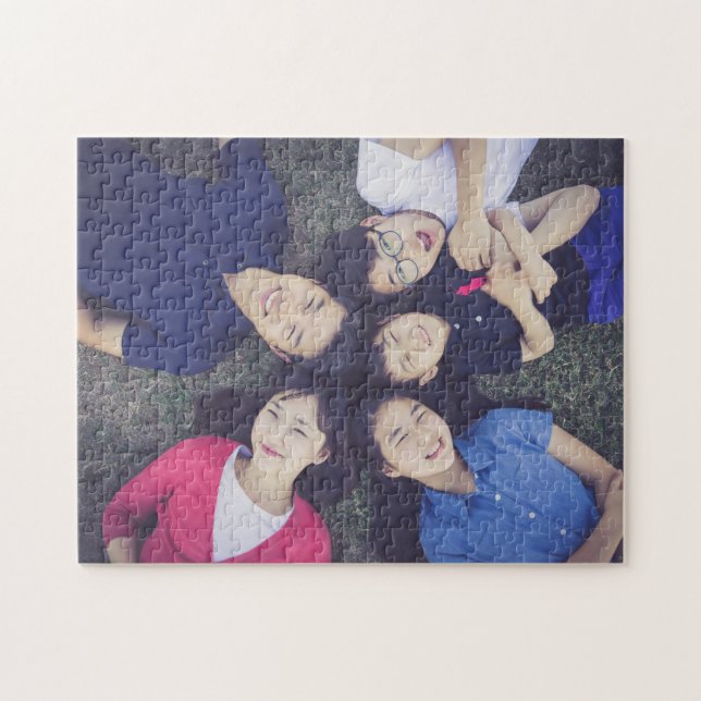 Personalized Family Photo Jigsaw Puzzle (Horizontal)