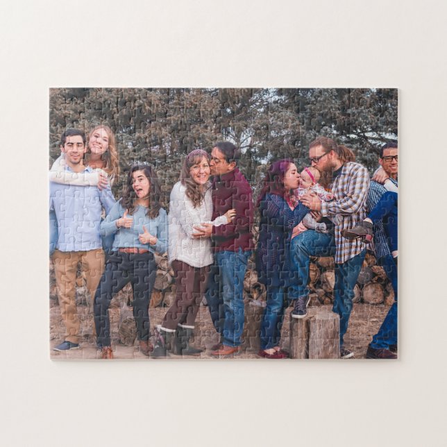 Personalized Family Photo Jigsaw Puzzle (Horizontal)