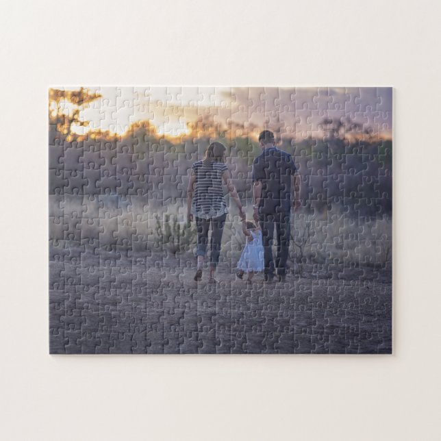Personalized Family Photo Jigsaw Puzzle (Horizontal)