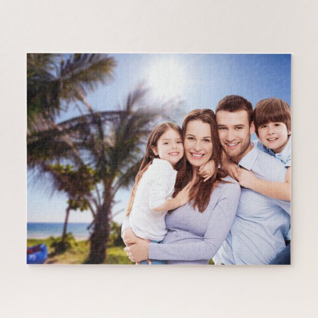 Personalized Family Photo Jigsaw Puzzle (Horizontal)