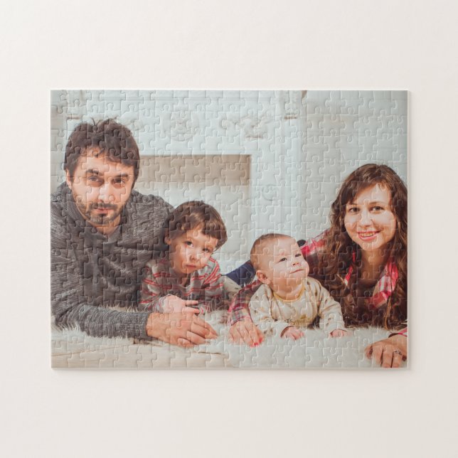 Personalized Family Photo Jigsaw Puzzle (Horizontal)