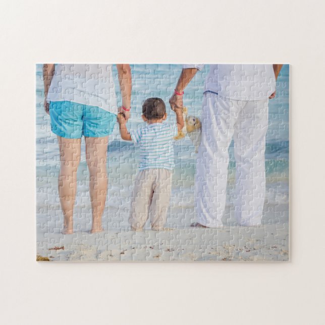 Personalized Family Photo Jigsaw Puzzle (Horizontal)