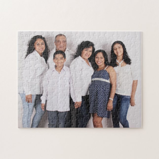 Personalized Family Photo Jigsaw Puzzle (Horizontal)