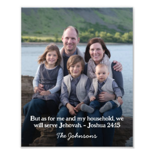 Personalized Family Photo Joshua 24:15 
