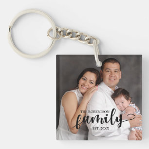 Personalized Family Photo Keychain