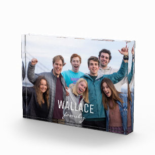 Personalized Family Photo Name Block