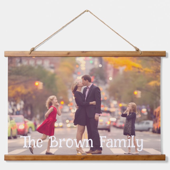 Personalized Family Photo Portrait Wall Art Home  (Front)