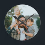 Personalized Family Photo Round Clock<br><div class="desc">Personalized Family Photo Round Clock</div>