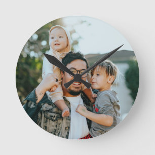 Personalized Family Photo Round Clock