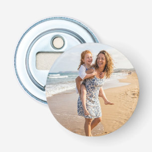 Personalized Family Photo Round Custom Picture Bottle Opener