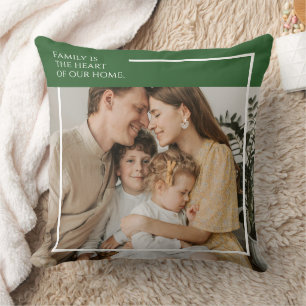 Personalized Family Photo Throw Pillow
