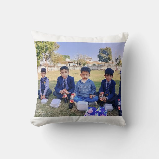 Personalized Family Photo Throw Pillows - two side (Front)