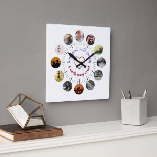 Personalized Family Photo Wall Clock