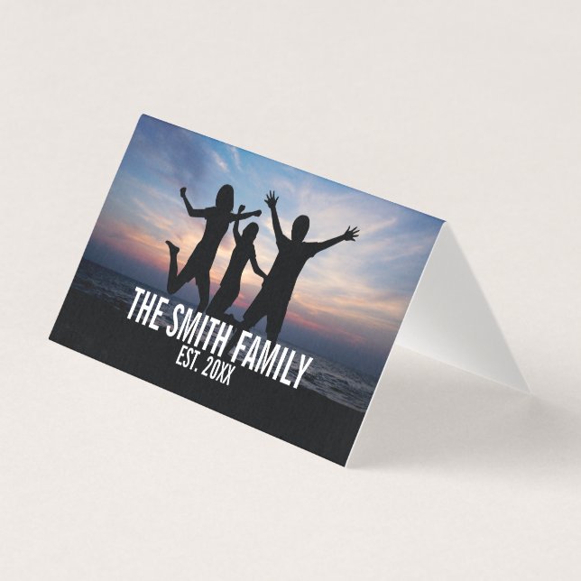 Personalized Family Photo with Family Name (Front)