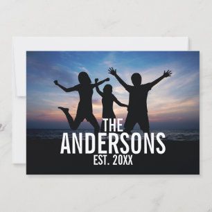Personalized Family Photo with Family Name Invitation