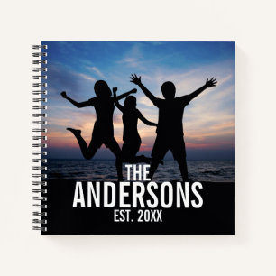 Personalized Family Photo with Family Name Notebook