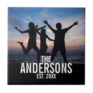 Personalized Family Photo with Family Name Tile