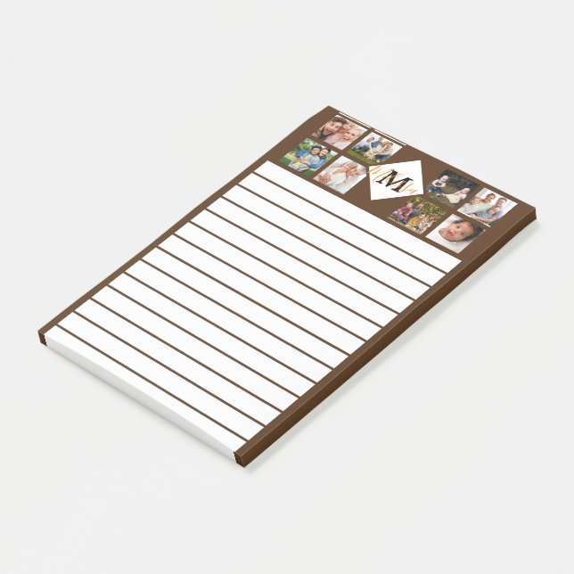Personalized family photos  magnetic notepad (Angled)