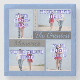 Personalized Family Photos Stone Coaster