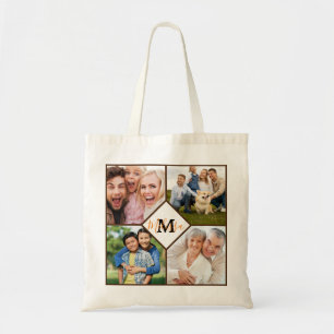 Personalized family photos  tote bag