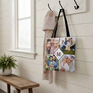 Personalized family photos  tote bag