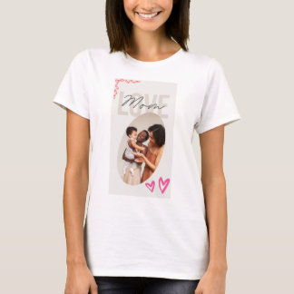 Personalized Family Picture Template Mother’s Day T-Shirt