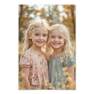 Personalized Family Premium Satin Photo Print
