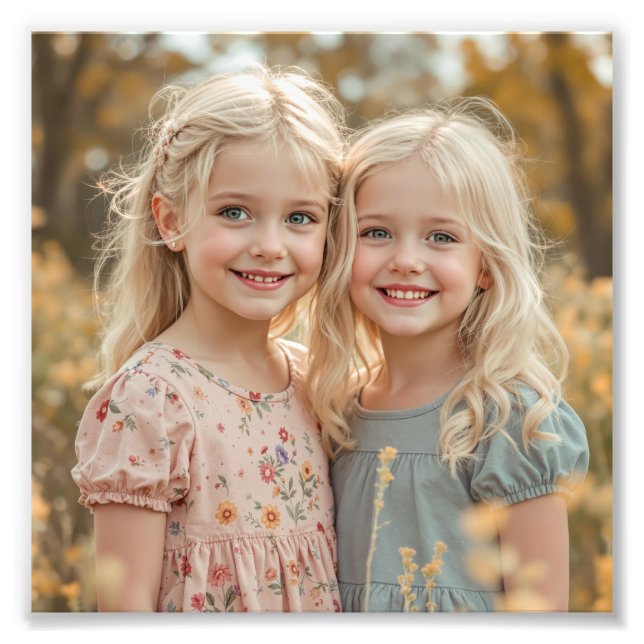Personalized Family Premium Satin Photo Print (Front)