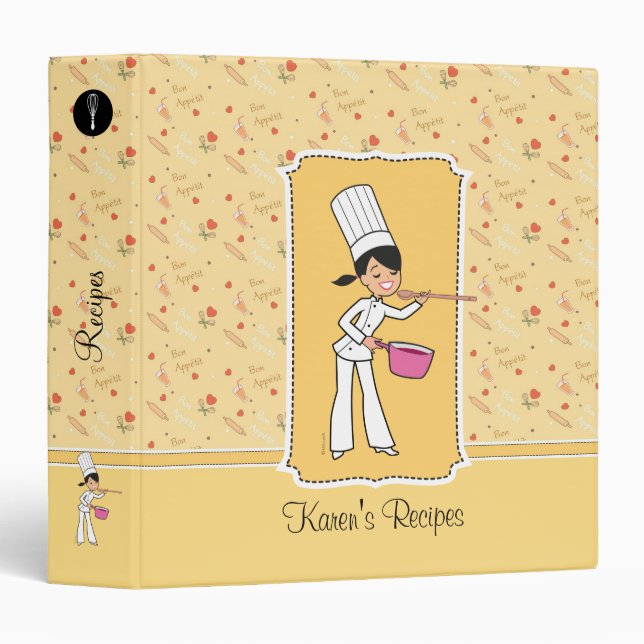 Personalized Family Recipe Album Binder (Front/Spine)