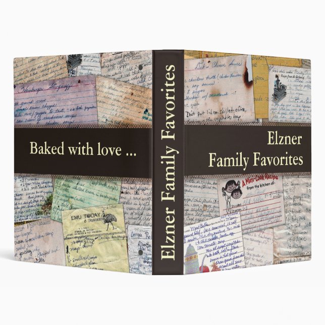 Personalized family recipe binder (Background)