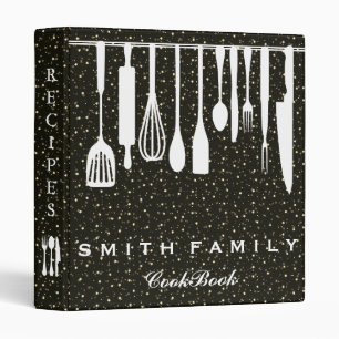 Personalized Family Recipe Christmas Cookbook Binder