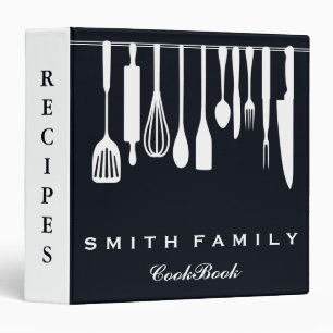 Personalized Family Recipe Cookbook 3 Ring Binder