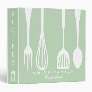 Personalized Family Recipe Cookbook 3 Ring Binder