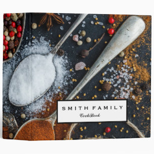 Personalized Family Recipe Cookbook 3 Ring Binder