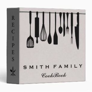 Personalized Family Recipe Cookbook 3 Ring Binder