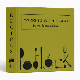 Personalized Family Recipe Cookbook 3 Ring Binder
