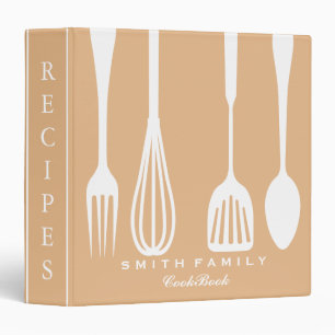 Personalized Family Recipe Cookbook 3 Ring Binder