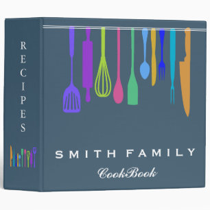 Personalized Family Recipe Cookbook 3 Ring Binder