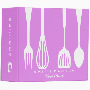Personalized Family Recipe Cookbook 3 Ring Binder
