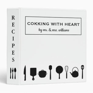 Personalized Family Recipe Cookbook 3 Ring Binder