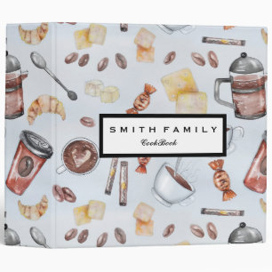Personalized Family Recipe Cookbook 3 Ring Binder