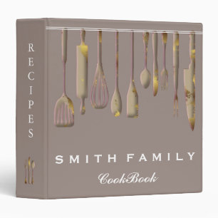Personalized Family Recipe Cookbook 3 Ring Binder