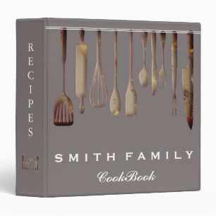 Personalized Family Recipe Cookbook 3 Ring Binder