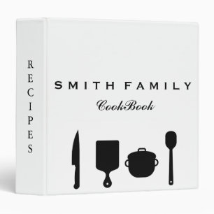 Personalized Family Recipe Cookbook 3 Ring Binder